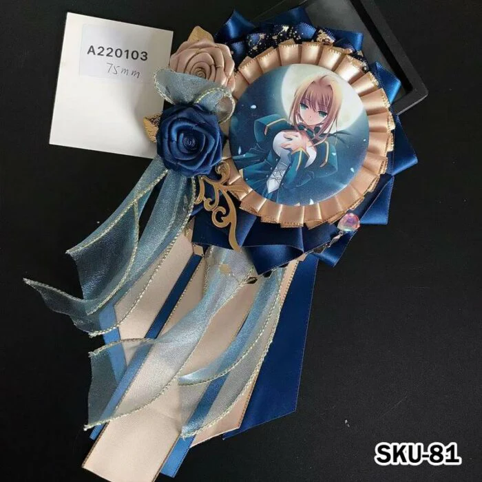Handmade Ita Bag Rosette Ribbon Accessory Ornament 58mm - Image 81